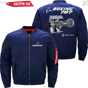 Boeing 787 Rolls-Royce Trent 1000 Ma-1 Bomber Jacket Flight Jacket Aviator Jacket THE AV8R